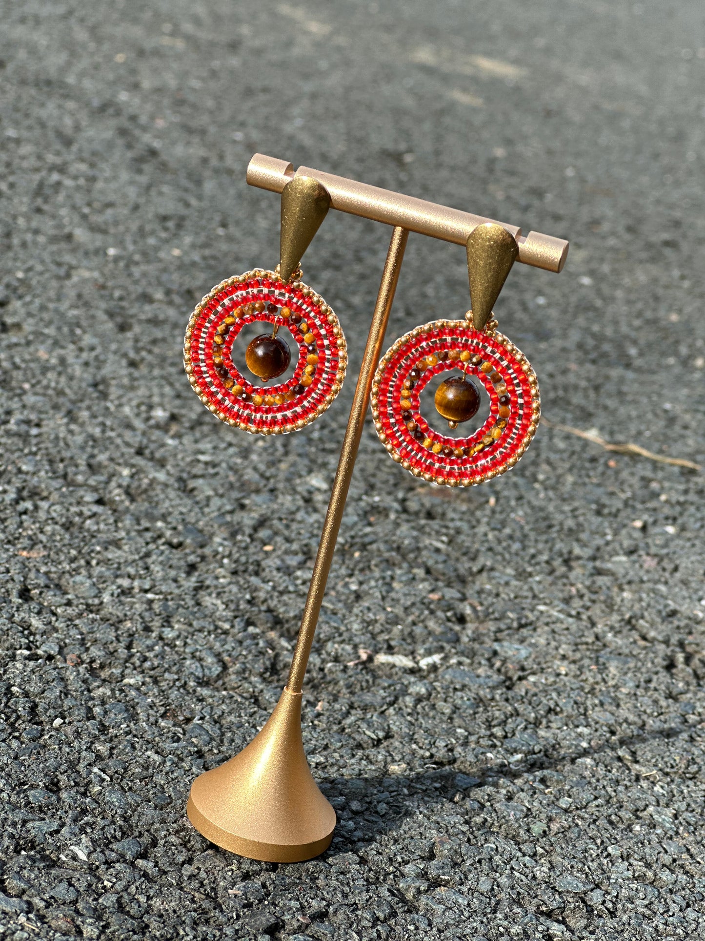 Ohrstecker „Golden Tiger Glow“