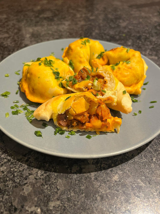 Empanadas mit Tofu-Pilz-Füllung