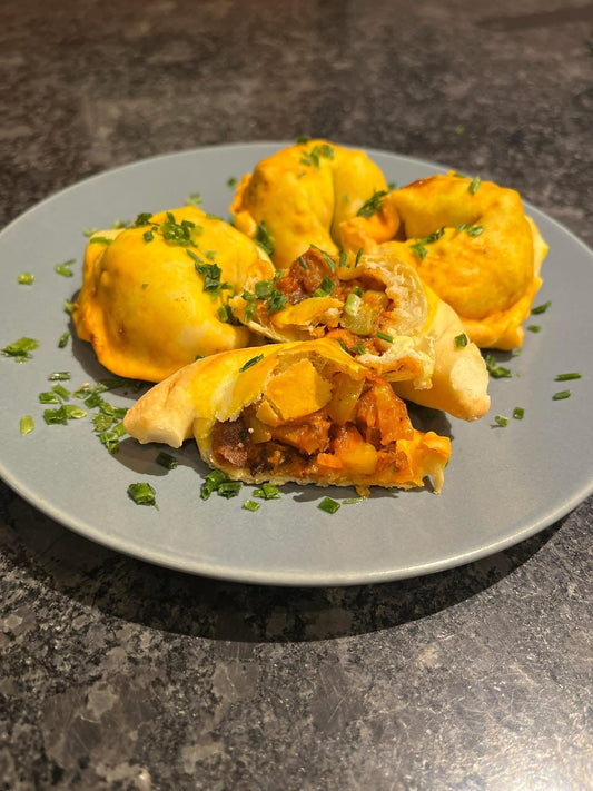Empanadas mit Tofu-Pilz-Füllung