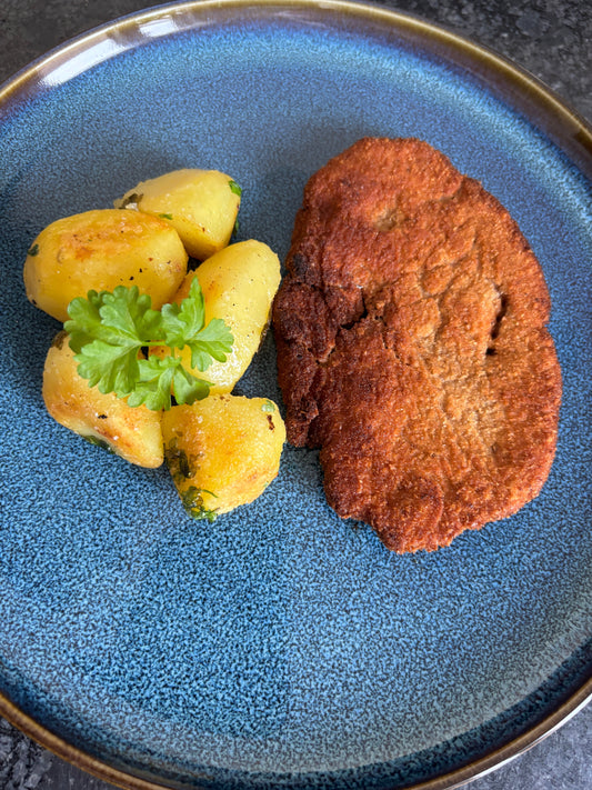 Tofu-"Schnitzel" pflanzlich