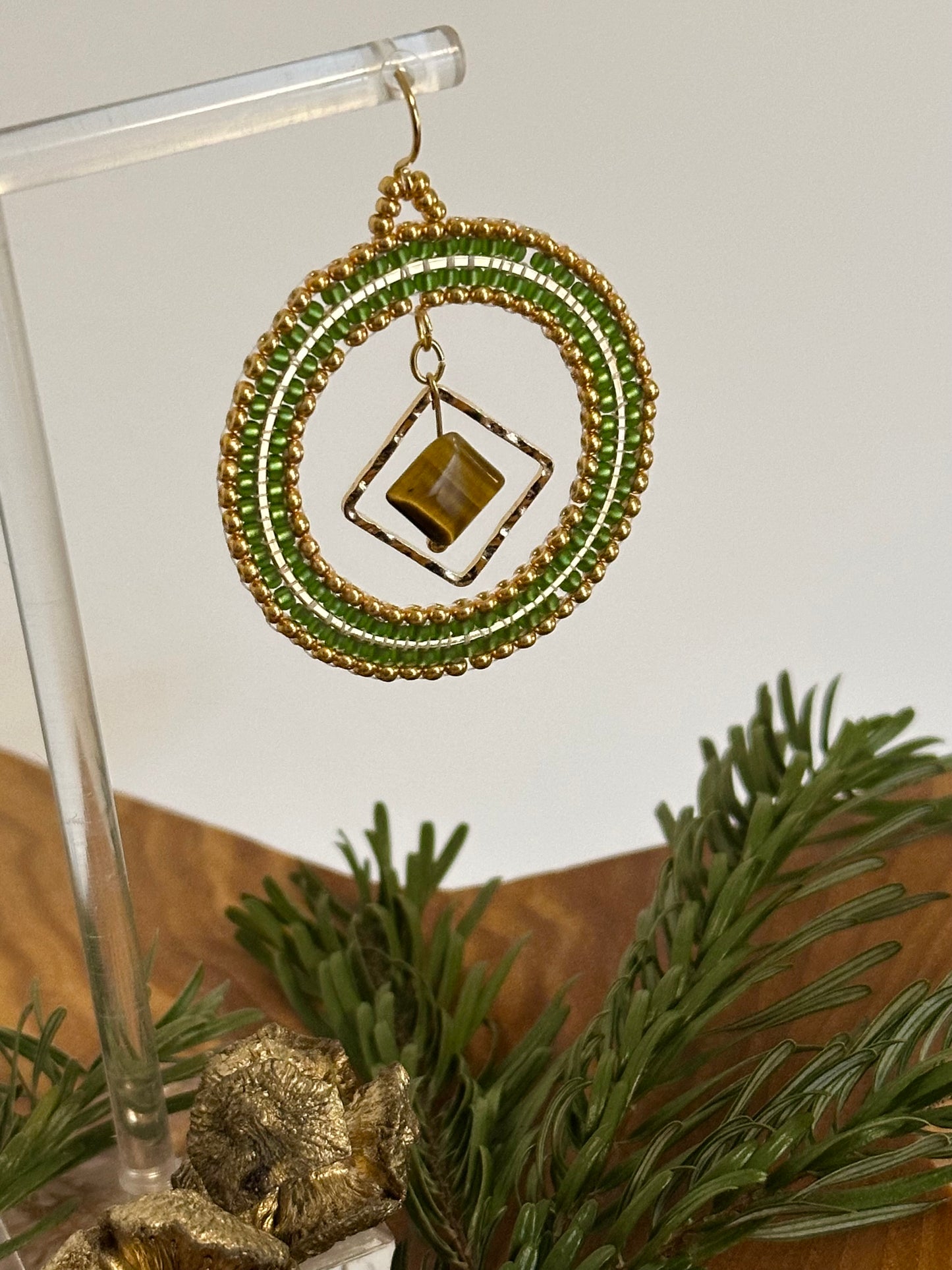 Ohrringe „Goldene Erdung“