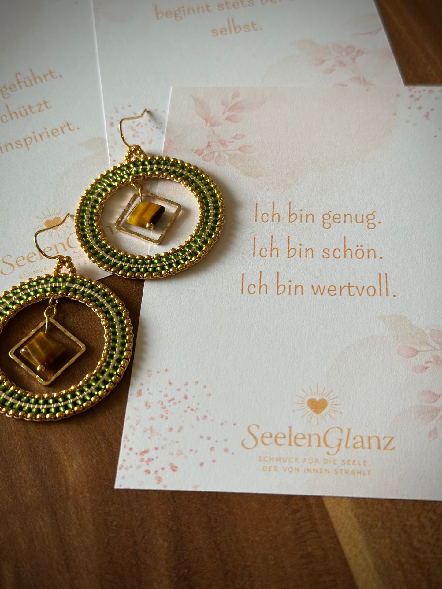 Ohrringe „Goldene Erdung“