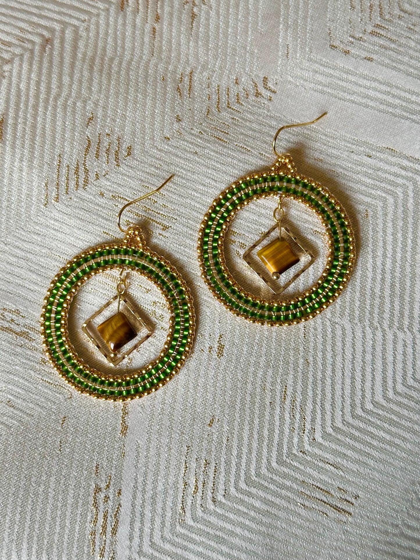 Ohrringe „Goldene Erdung“