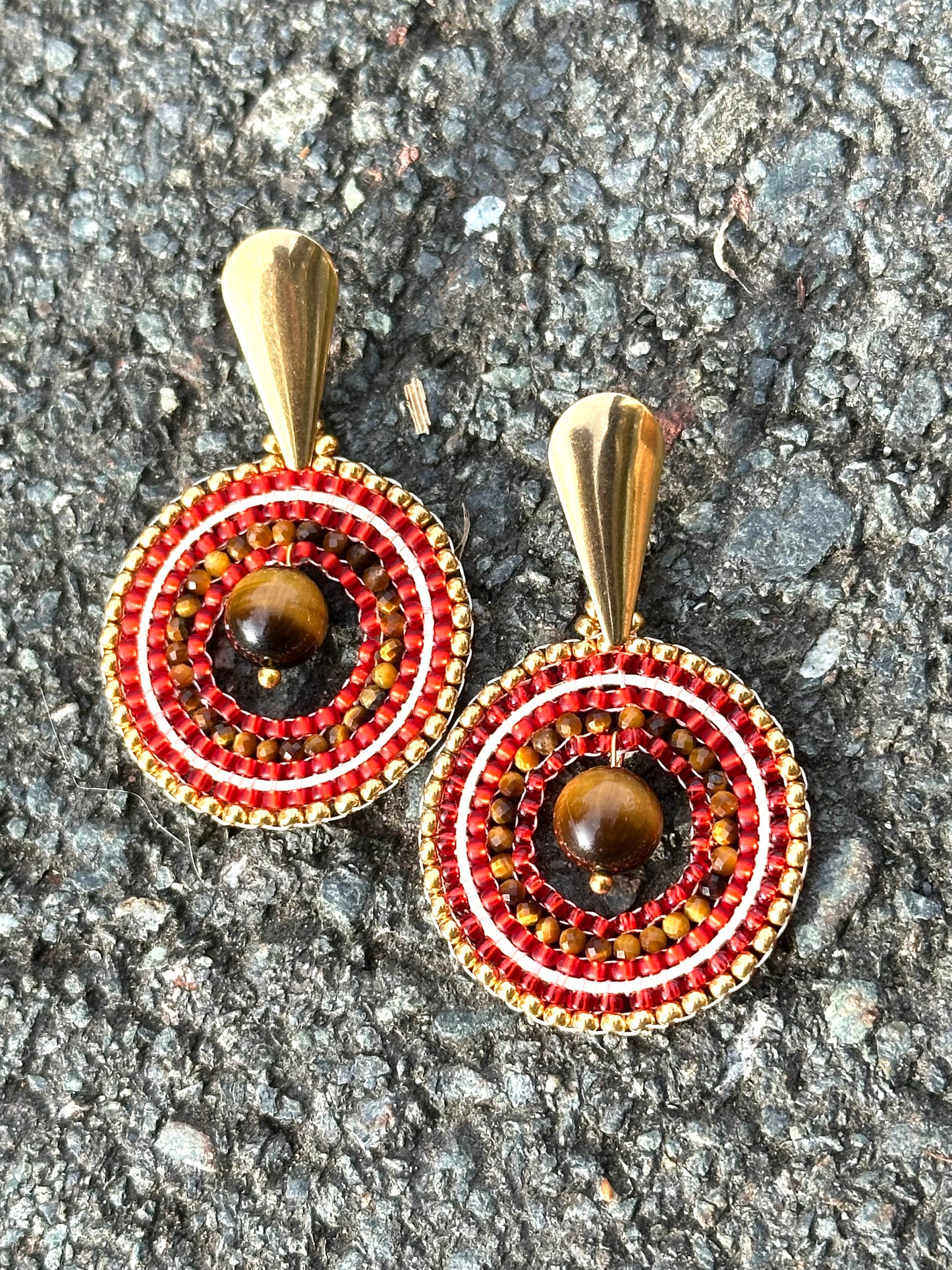 Ohrstecker „Golden Tiger Glow“